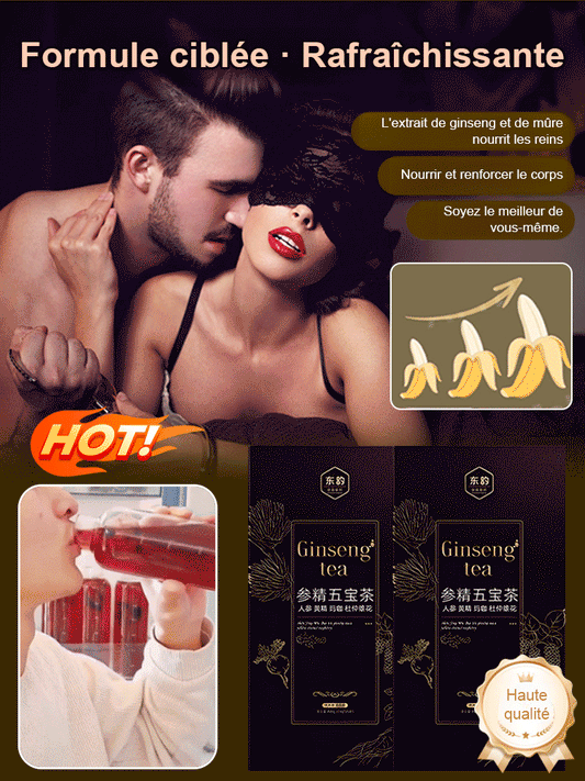Le thé Ginseng qui redonne vitalité, puissance masculine et protège vos reins et votre prostate !