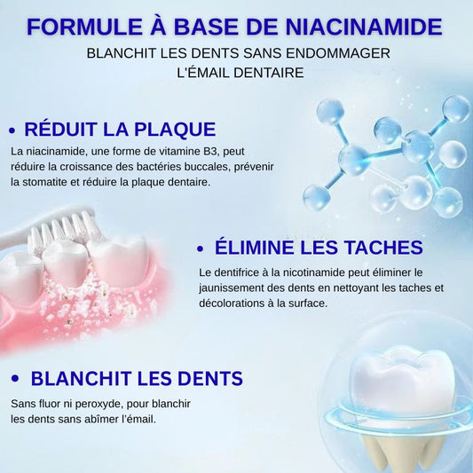 🦷 Dentifrice blanchissant à la niacinamide - Pour des dents plus saines et plus blanches ! (ci)