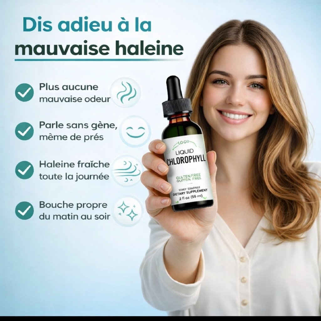 Chloro Boost – Gouttes de chlorophylle ultra concentrées pour purifier et revitaliser ton corps