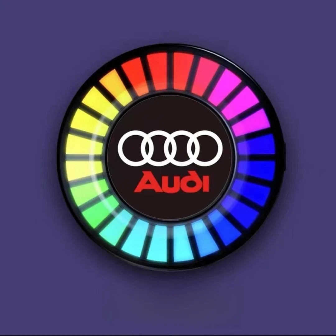 Musical rhythm LED car light with logo (with aroma diffuser)